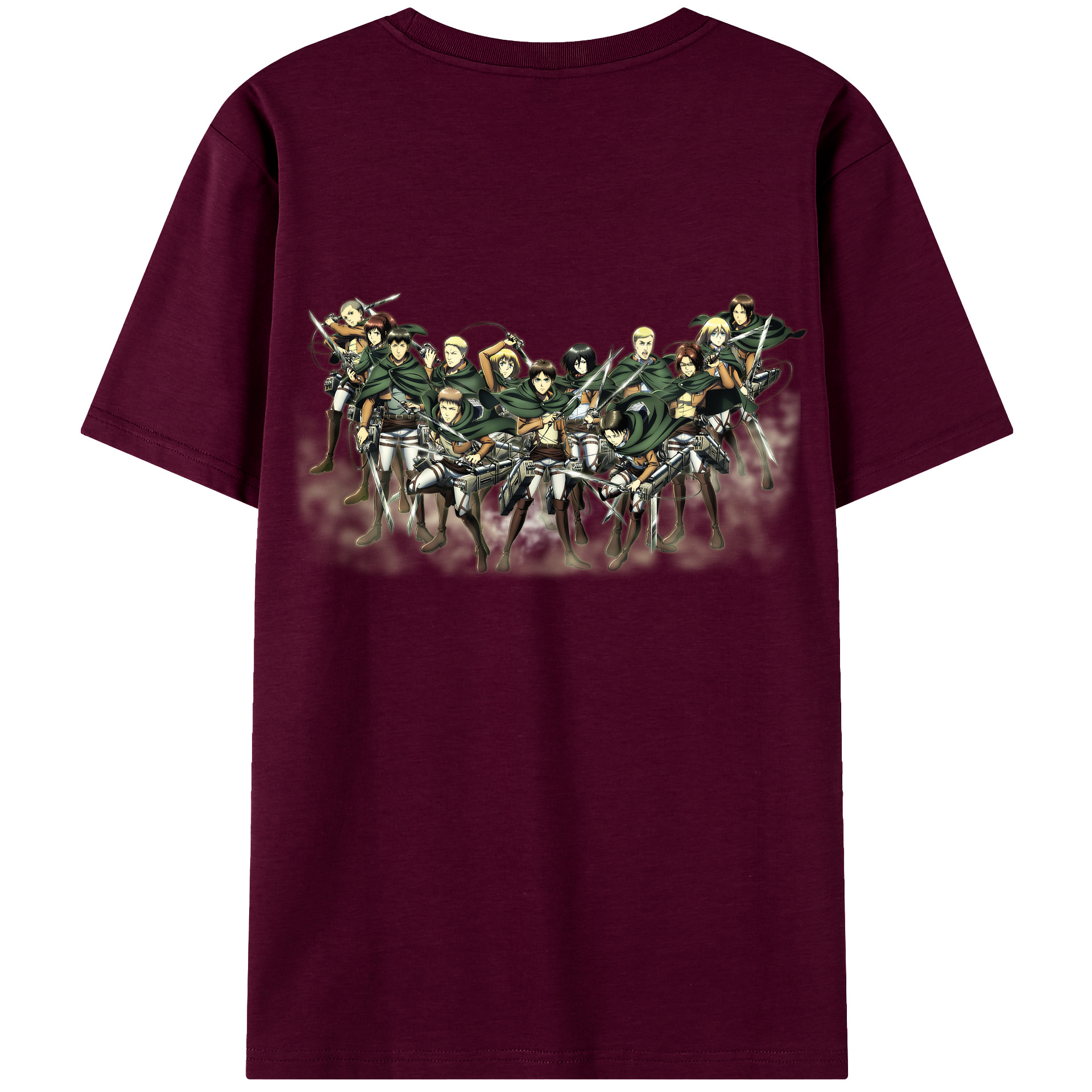 （画像用） 進撃の巨人 Attack on Titan レディース半袖Tシャツ(バックプリント)